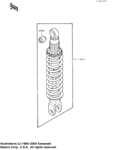 KL250 Абсорбер удавный в сборе задний