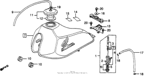 XL500R Xl500r fuel tank 82
