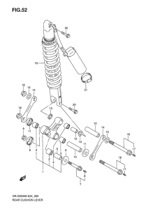 DR-Z250 Втулки заднего рычага