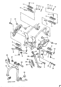 XJ600S Stand. footrest