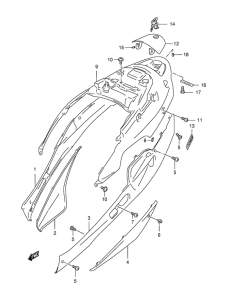 AN150 Обтекатель задний