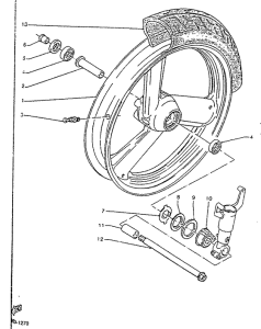 TZR125R Переднее колесо