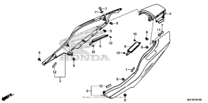 CTX700N DCT Задний обтекатель