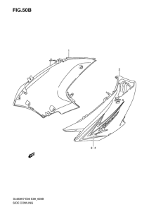 DL650 (ABS) Side cowling