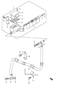 SV1000 Главный цилиндр сцепления