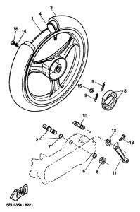 YH50 Переднее колесо