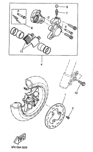 CW50RS Front brake. caliper
