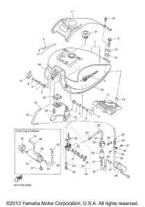 XVZ1300TFM Топливный бак