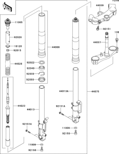 ZX1200 Передняя вилка