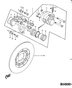 KH500 Передний суппорт