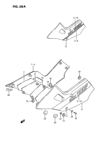 GSX1100 Обтекатель задний