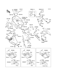 ZX500 Cowling(1 / 2)(zx500-c3)