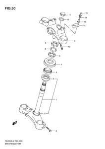 DL650 (ABS) Траверса нижняя