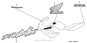 VTR1000F Наклейки