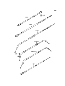 VN400 Тросы управления