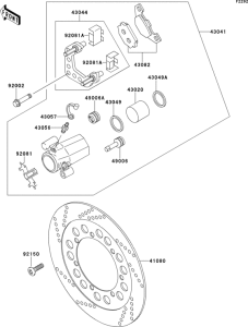 EN500 Передний тормоз