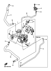WR250R Масляный насос