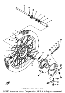 DT125F Переднее колесо