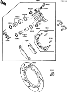 EX250 Front brake(-01647)