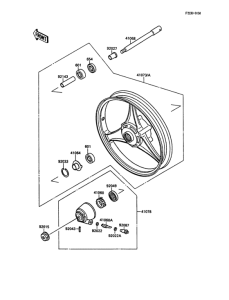 EL250 Переднее колесо