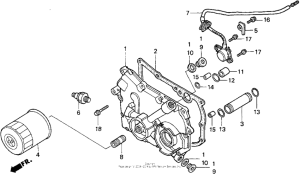 GL1500CF Кожух трансмиссии