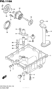 GSX-S750 (ABS) Картер масляный / масляная помпа