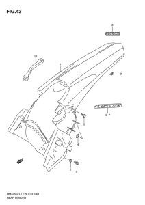 RMX450 Заднее крыло