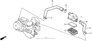 VT1100C Vt1100c sub air cleaner 97