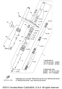 XVS1100RC Передняя вилка