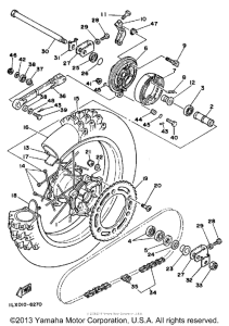 YZ125S Переднее колесо