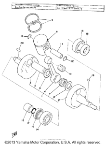 MX175G Crankshaft-piston
