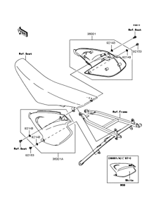 KX125 Боковые обтекатели