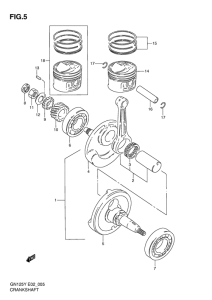 GN125 Вал коленчатый