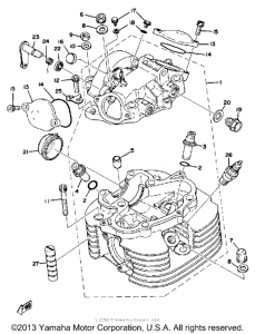 TT500D Головка цилиндров