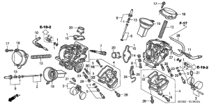 VT125 Carburetor assy