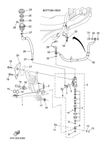 MT03 Задний торм цилиндр
