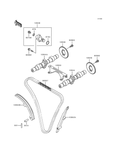  Camshafts / tensioner
