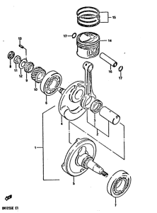 DR125 Вал коленчатый