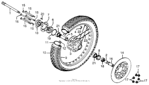 CB750 Переднее колесо