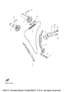 WR250FD Цепь механизма газораспределения