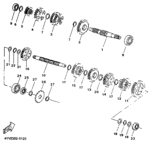 TZR50 Трансмиссия
