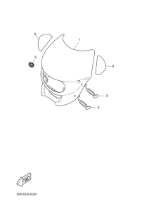 DT50R Обтекатель 1