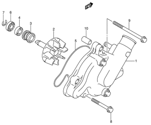 DL1000 Водяная помпа