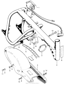QA50 Frame + rear fender