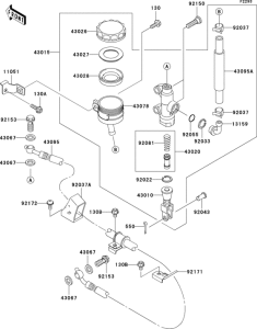 ZX1200 Задний торм цилиндр