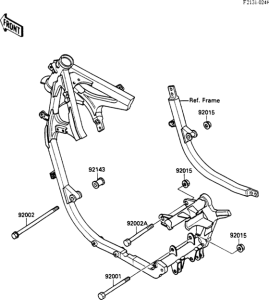 EX500 Рама ,крепежные детали