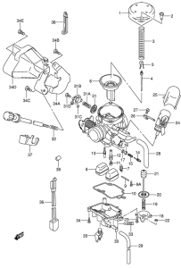 UE125 Carburetor assy