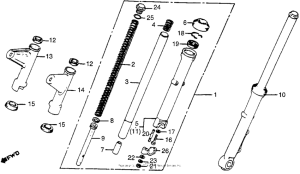 CM400 Cm400t / afront fender 79-80