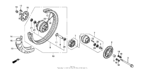 CB50 Переднее колесо