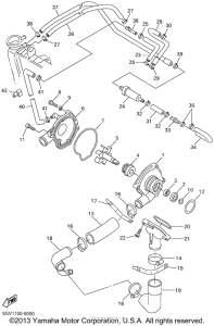 YZF-R6 Водяной насос